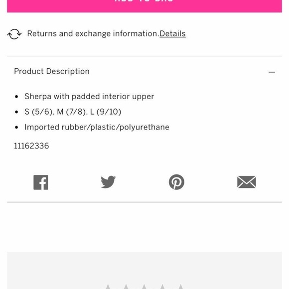 Vs pink sherpa slides chalk pink Sz m - Picture 3 of 3